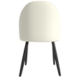 LeisureMod Paradiso Dining Chair with Fabric Seat in Taupe and Green