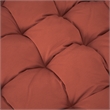 LeisureMod 2 Person Modern Upholstered Hanging Egg Swing Cushion in Cherry