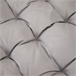 LeisureMod 2 Person Modern Upholstered Hanging Egg Swing Cushion in Light Grey