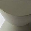 LeisureMod Side Table in Fiberstone Round End Table Loft Series in Moss Gray