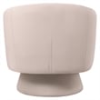 Accent Chair in Velvet Armchair with Removable Base and Swivel in Beige Velvet