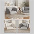 Upholstered Single Seater Sofa in Velvet with Gold Iron Legs in Light Gray
