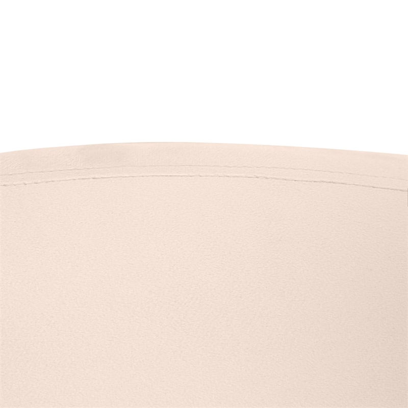 3-Seater Sofa Upholstered in Velvet With Foam-Filled Padded Seat in Beige