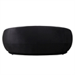 3-Seater Sofa Upholstered in Velvet With Foam-Filled Padded Seat in Black