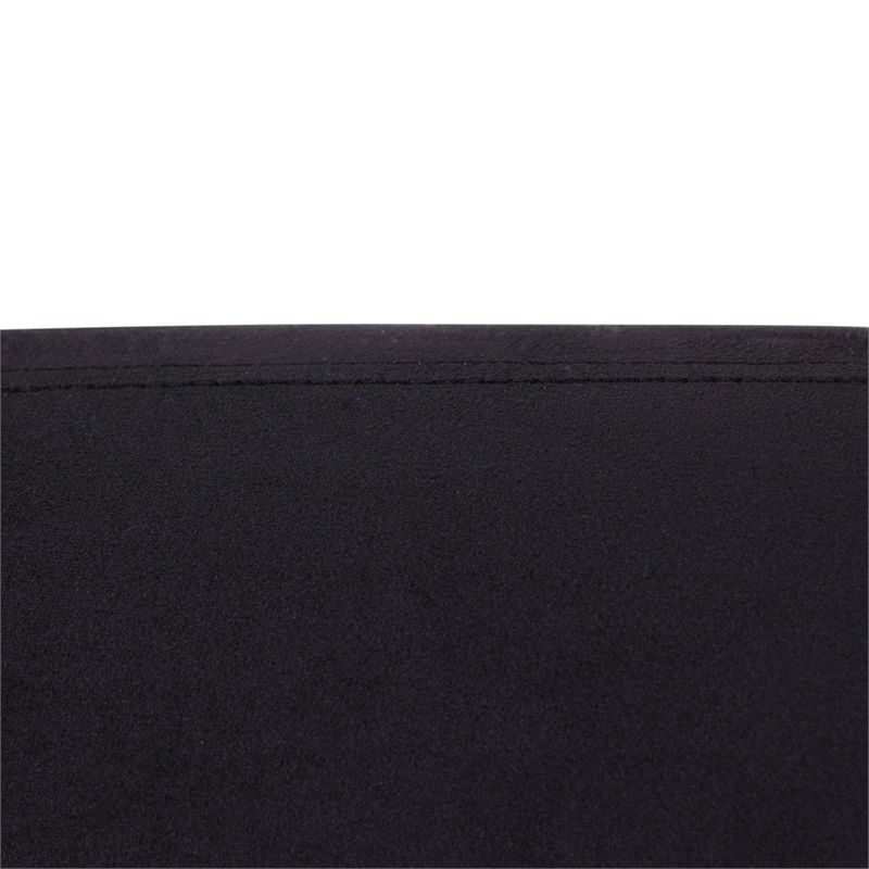 3-Seater Sofa Upholstered in Velvet With Foam-Filled Padded Seat in Black