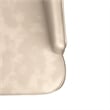 Leather Dining Chair Diamond-Tufted Side Chair in Rubberwood in Taupe