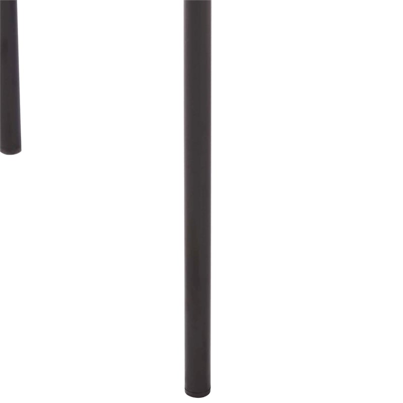 Dining Chair in Velvet with Open-Back and Powder Coated Iron Legs in Light Brown