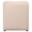 Accent Chair Upholstered in Velvet Padded Seat Iron Base in Beige