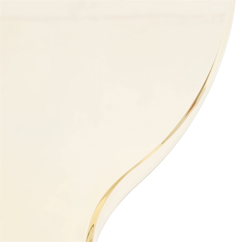 Transparent Plastic Dining Chair White Stainless Steel Base in Amber