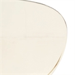 Transparent Plastic Side Chair with Black Metal Base in Amber
