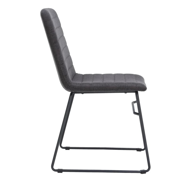 LeisureMod Office Chair in Leather/Polyester with Stainless Steel Base in Brown