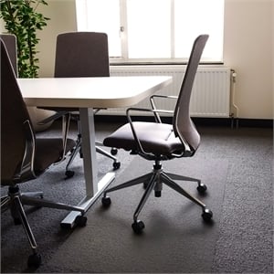 Advantagemat Vinyl Rectangular Chair Mat for Carpets up to 1/4&quot - 48&quot x 118&quot