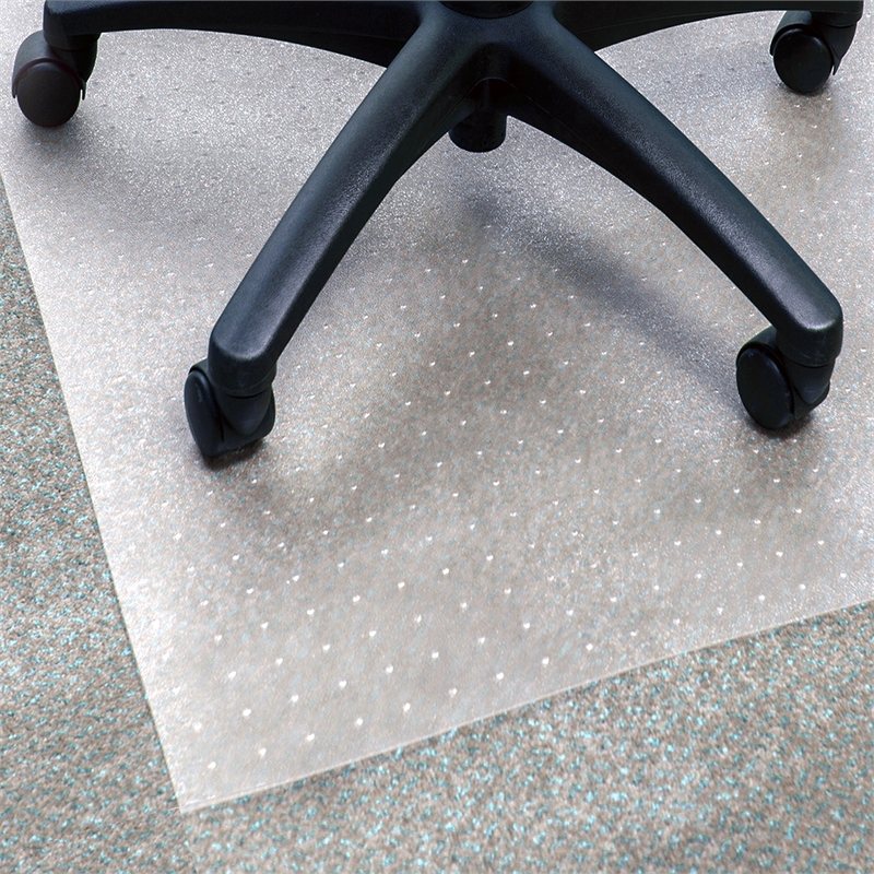 Advantagemat Vinyl Rectangular Chair Mat for Carpets up to 1/4