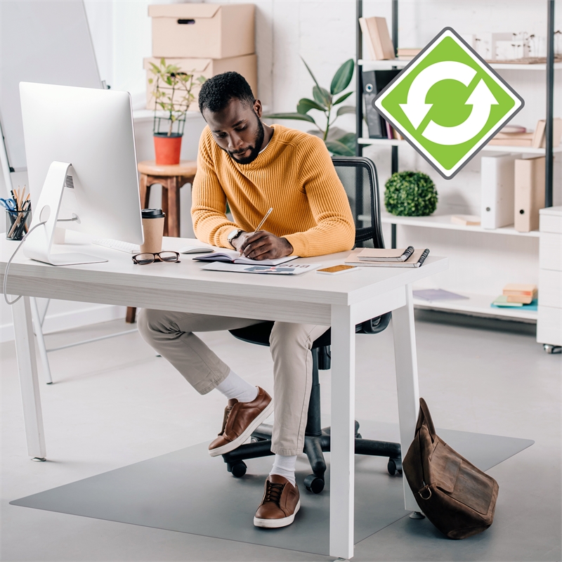 Enhanced Polymer Anti-Slip Chair Mat for Hard Floors - 30