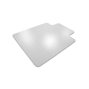 60&quot x 48&quot PVC Lipped Clear Chair Mat