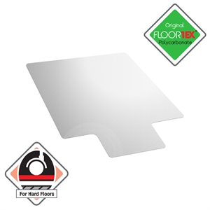 60&quot x 48&quot Polycarbonate Lipped Chair Mat For Hard Floor