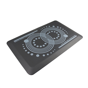 floortex afs-tex system 2000 anti-fatigue mat in slate gray