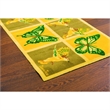 Doortex Sun Room Runner Mat Yellow Butterfly Design Short Size 20 x 30