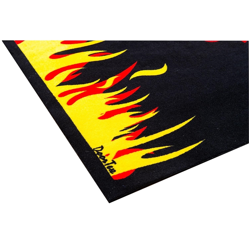 Doortex Fire Retardant BBQ Mat Flame Design Size 39 x 60