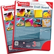CraftTex Bubbalux Craft Board Heart Red 2 Packs of 3 Letter Size Sheets
