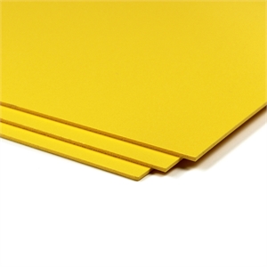 CraftTex Bubbalux Craft Board Daffodil Yellow 2 Packs of 3 Letter Size Sheets