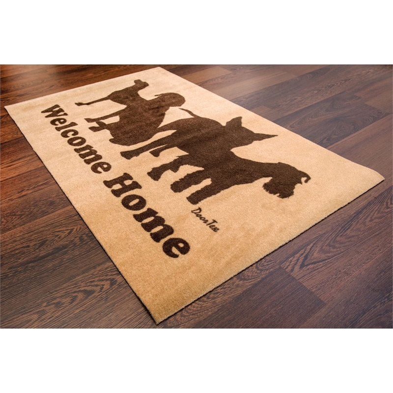Doortex Indoor Entrance Mat Welcome Mat with Dog Design Size 24
