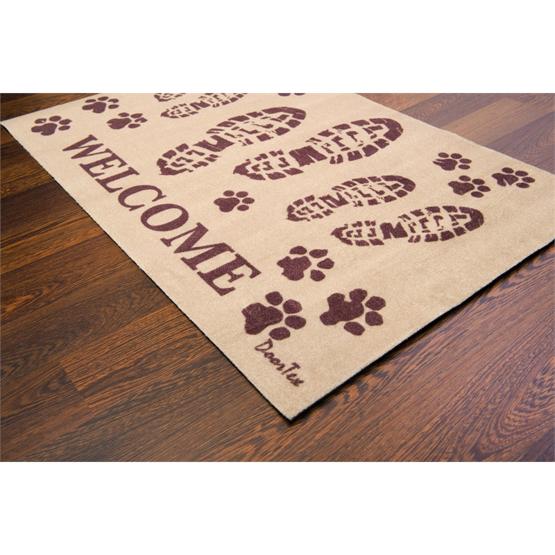 Doortex Indoor Entrance MatWelcome Mat with Boot print Design Size 24