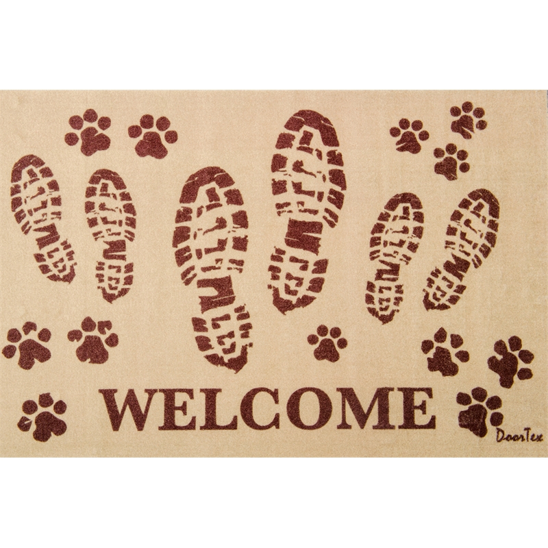 Doortex Indoor Entrance MatWelcome Mat with Boot print Design Size 24