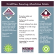 CraftTex  Pack of 2 Sewing Machine Mats Clear 19