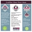 CraftTex  Clear Floor Mat  High Strength Mat to Protect Carpets  35