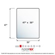 CraftTex  Clear Floor Mat  High Strength Mat to Protect Hard Floors 35