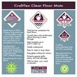 CraftTex  Clear Floor Mat  High Strength Mat to Protect Hard Floors 35