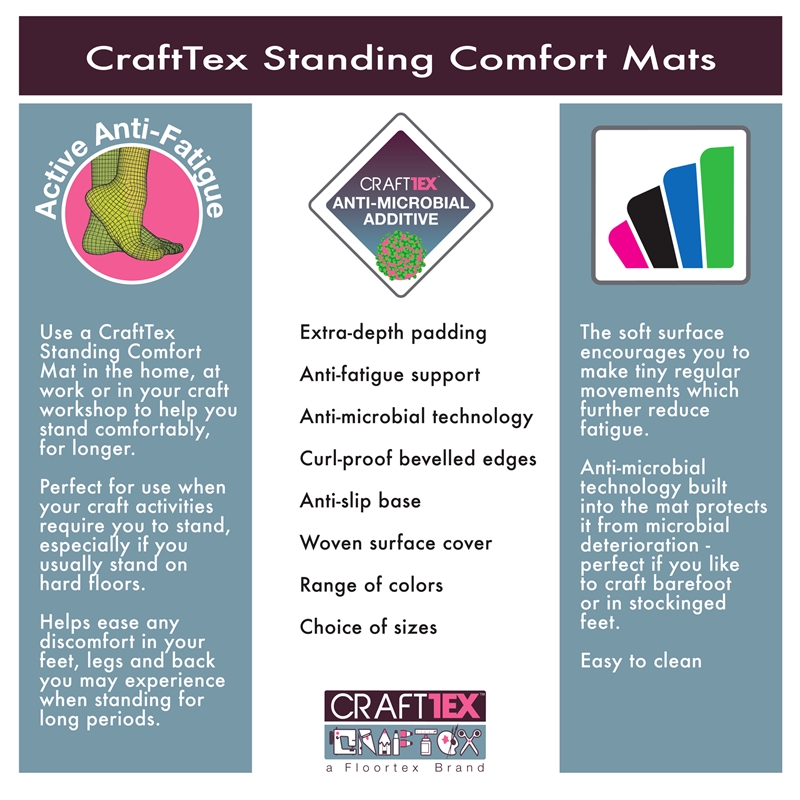 CraftTex  Gray Comfort Mat 16