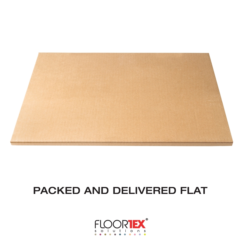 Floortex PVC Rect Chair Mat for Carpets Clear Size 36 x 48 inch