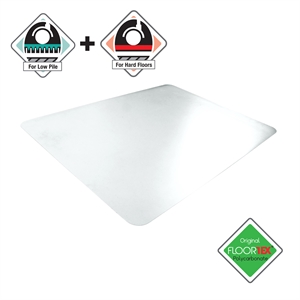 floortex cleartex unomat clear anti slip polycarbonate chair mat