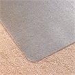 Floortex PVC Rect Chair Mat for Carpets Clear Size 45 x 53 inch