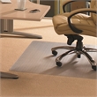 Floortex PVC Rect Chair Mat for Carpets Clear Size 45 x 53 inch