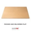 Floortex PVC Rect Chair Mat for Carpets Clear Size 48 x 60 inch