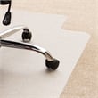 Floortex Polycarbonate Lipped Chair Mat for Carpets Clear Size 48 x 53 inch
