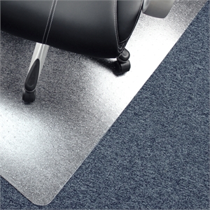Floortex Polycarbonate Rect XXL Chair Mat for Carpets Clear Size 60 x 60 inch