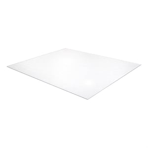 Floortex Polycarbonate Rect XXL Chair Mat for Hard Floor Clear Size 48 x 79 inch