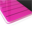 Viztex Glacier Magnetic Glass Dry Erase Board  Soft Violet Jet Black 14x14 inch