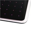 Viztex Glacier Magnetic Glass Dry Erase Board  Soft Violet Jet Black 14x14 inch