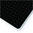 Viztex Glacier Magnetic Glass Dry Erase Board Light Teal Jet Black 14x14 inch