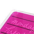 Viztex Glacier Magnetic Glass Dry Erase Board Soft Violet Jet Black 17x23 inch