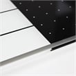 Viztex Glacier Magnetic Glass Dry Erase Board Polar White Jet Black 17x23 inch