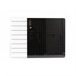 Viztex Glacier Magnetic Glass Dry Erase Board Polar White Jet Black 17x23 inch