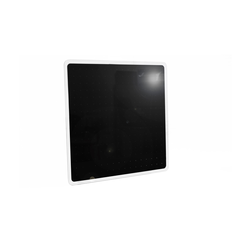 Viztex Glacier Magnetic Glass Dry Erase Board Jet Black 14x14 inch