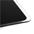 Viztex Glacier Magnetic Glass Dry Erase Board Jet Black 17x23 inch