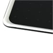 Viztex Glacier Magnetic Glass Dry Erase Board Jet Black 17x23 inch